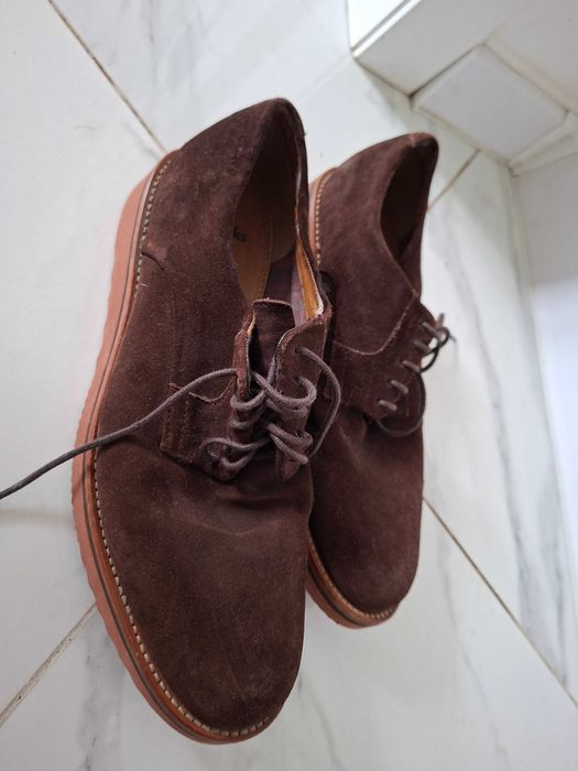 Якісне легеньке взуття Clarks , чол. замша і шкіра натур