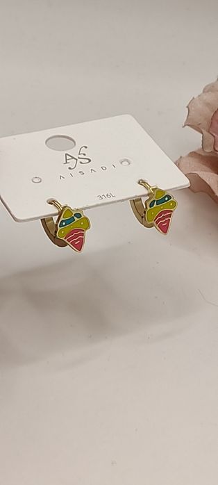 Kolczyki dla dziewczynek stal chirurgiczna