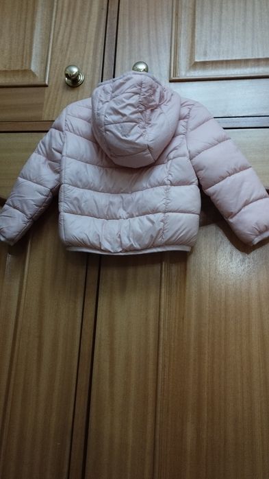 Kispo rosa com capuz, 3/6 meses