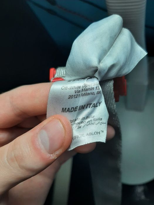 Off-White BELT Biało-czerwony