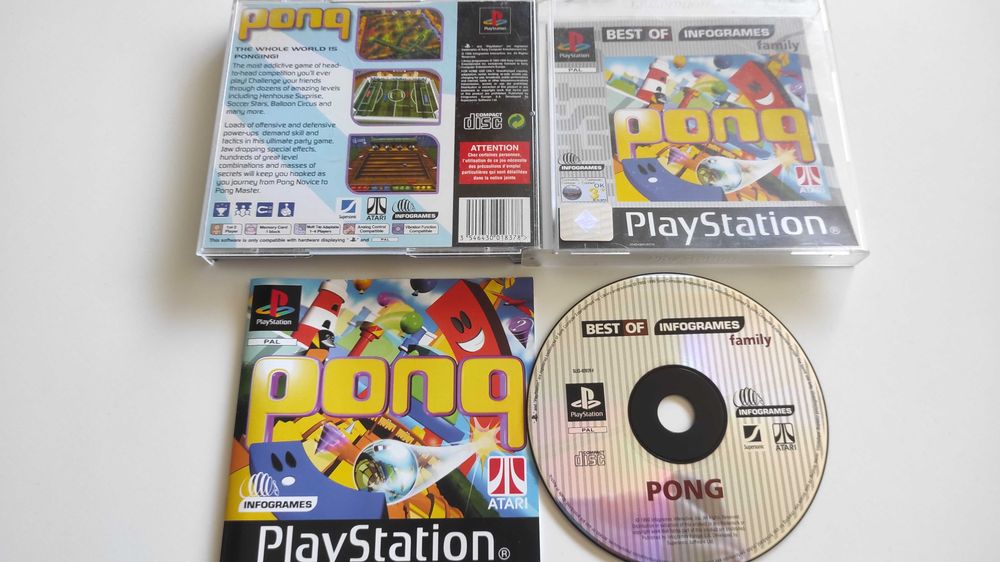 Pong Ps1 PsX Pal Black Label