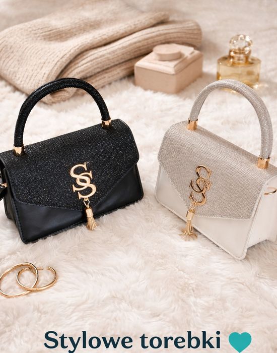 Nowa damska torebka wizytowa – złota lub czarna