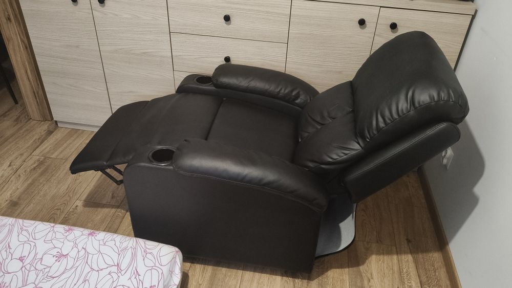 Fotel Eco skóra rozkladany