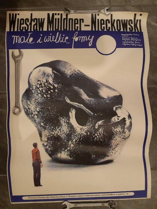 Plakat Małe i Wielkie Formy PRL Wiesław Muldner-Nieckowski Zachęta '79