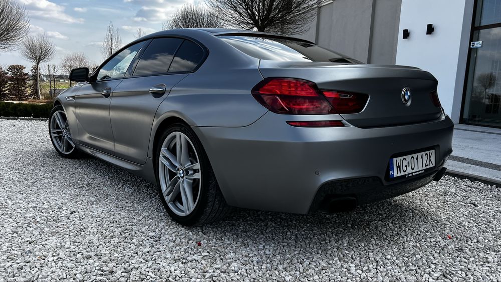 Ekskluzywne BMW 6 Gran Coupé V8 do ślubu | Satyna Individual | M-Performance | Garwolin