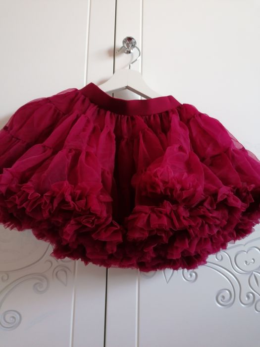 Spódnica tiulowa spódniczka tutu czerwona bordowa święta Mikołaj 110 5