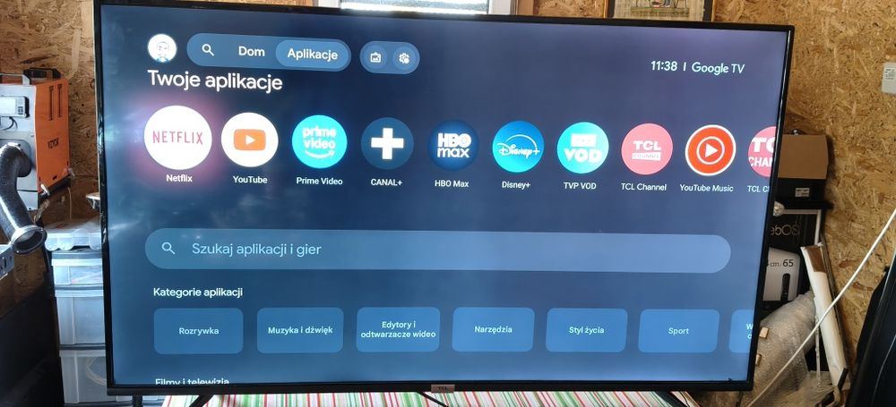 Telewizor TCL 55 cali, Smart TV, 4k, android