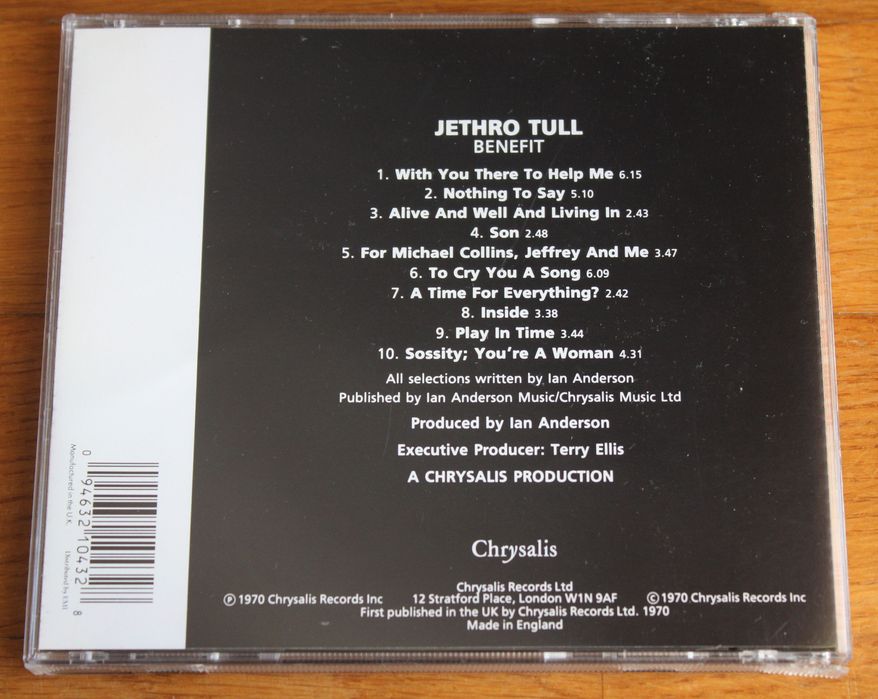 CD Jethro Tull- Benefit (1970)
