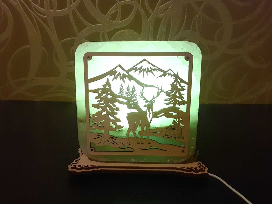 Светильник солевой из Соледара про-во Артёмсоль. Лампа солевая