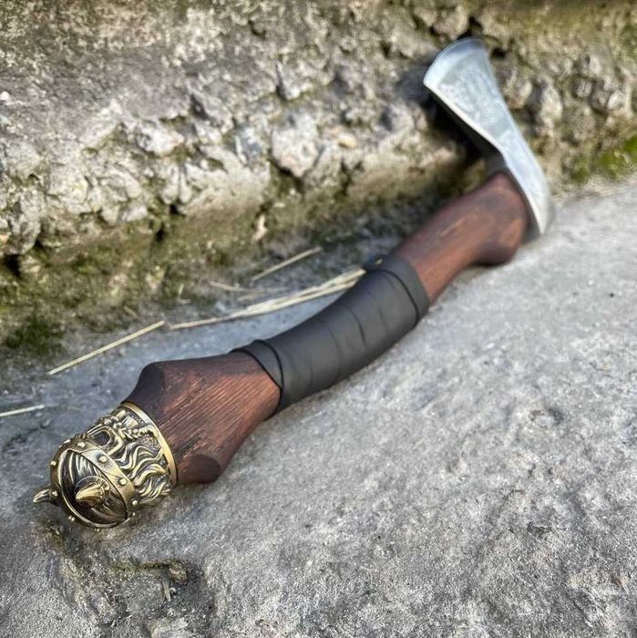 Ексклюзивна подарункова сокира Рагнар з литтям TR21 Топор авторский