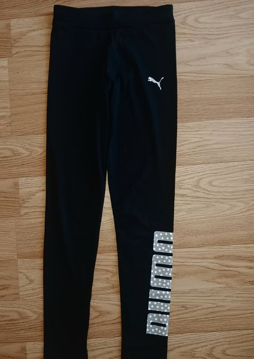 Puma Legginsy Dziewczęce! Puma ALOHA Leggings G 855992! Czarne!  Roz.1