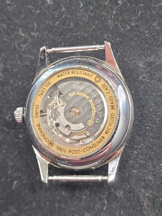 M-WATCH Ecomatic damski szwajcarski zegarek z datownikiem