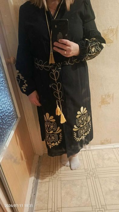Плаття вишиванка чорного кольору