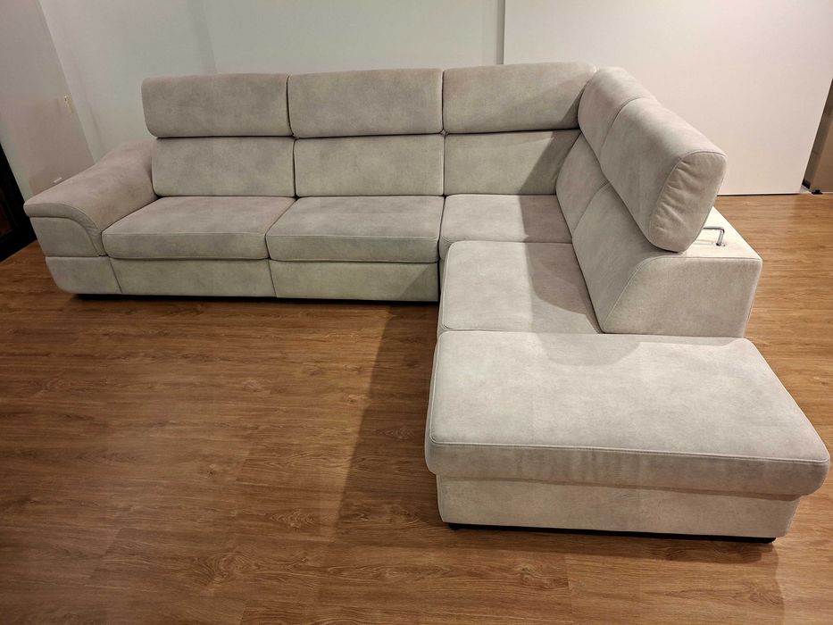 Sofá de Sala Premium - com chaise long e 2 relax