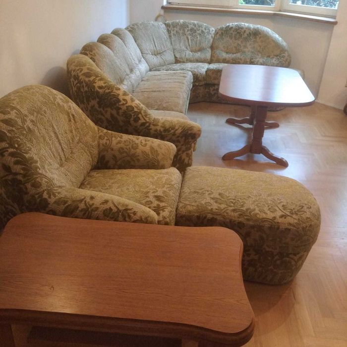 Elegancki zestaw fotel i kanapa firmy KLER