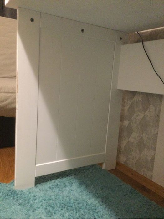 Biurko drewniane białe Pinio 120x60