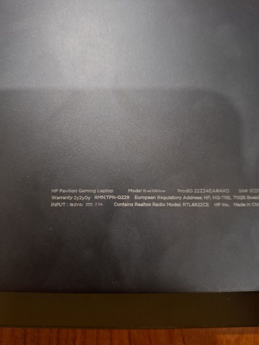 Laptop HP Pavilion Gaming