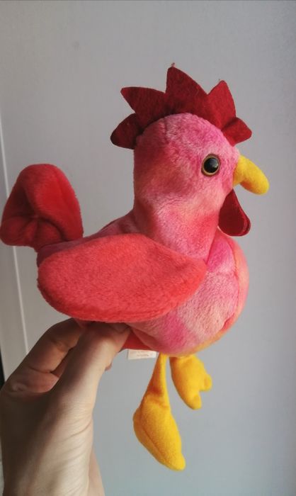 Півник Ty Beanie Babies 1996 вінтажна колекційна м'яка іграшка півень ту