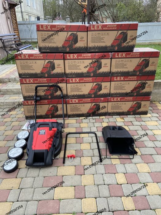 Газонокосарка, газонокосилка, косарка, асинхронний двигун LEX LXLM38E 2400W Чехія