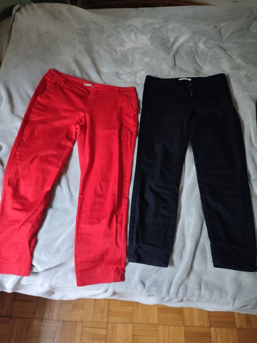 Spodnie czerwone  3/4 Orsay