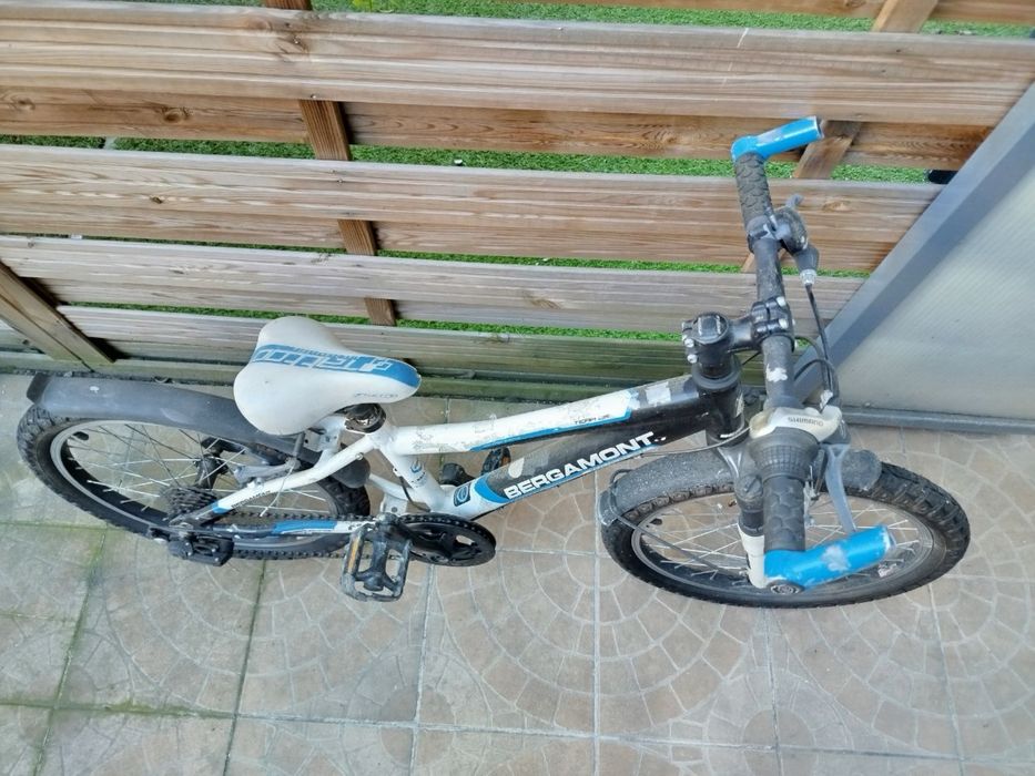 Bergamont 20” – rower dziecięcy, amortyzator, przerzutki, gotowy do jazdy, Shimano