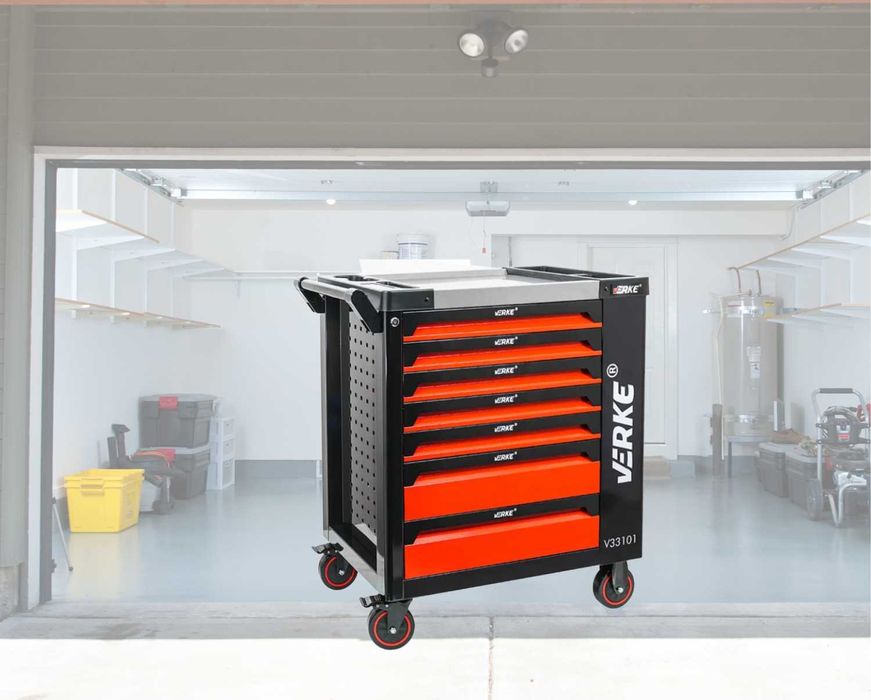 Wózek warsztatowy pusty szafka narzędziowa 7 szuflad 79x45x93 cm  CPK