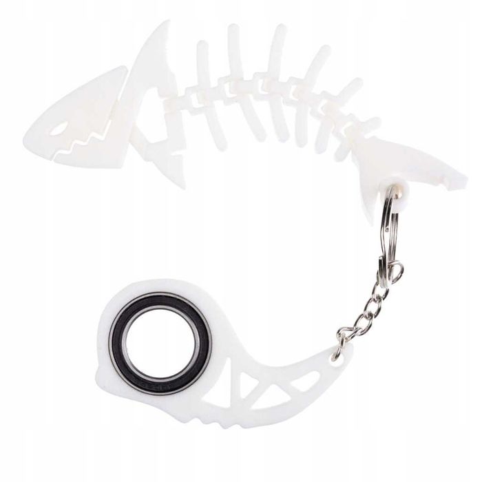Keyrambit Keyspinner Keyflipper Rekinek Biały Zestaw Flexi