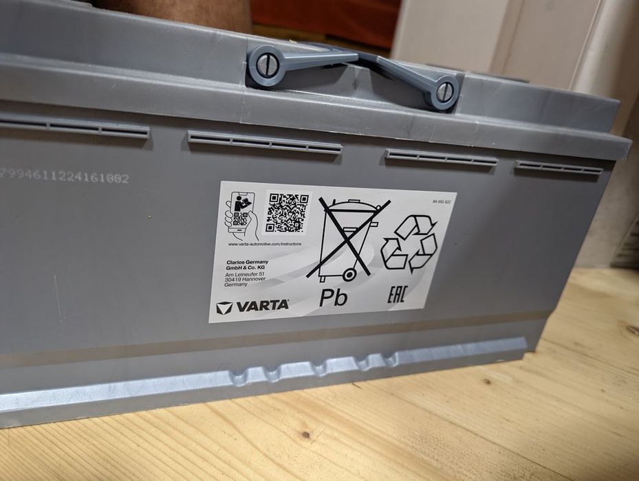 Акумулятор Varta. Silver AGM 105ah (виробницство -  Німеччина)