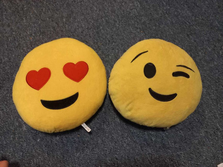 Poduszki emotki okrągłe dwie sztuki