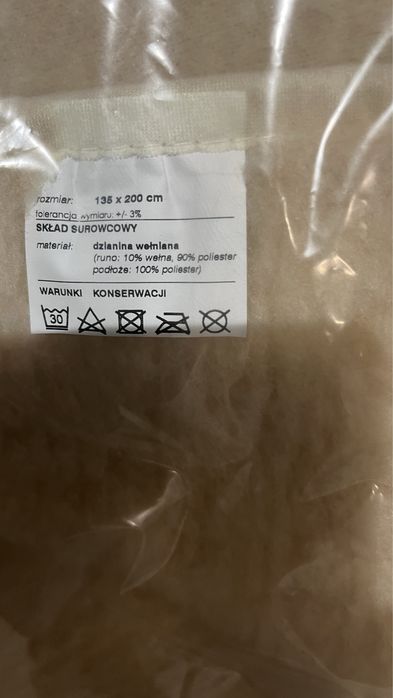 Koc z dodatkiem welny