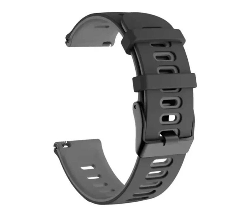 Bracelete para Smartwatch 20mm Preta e Cinza