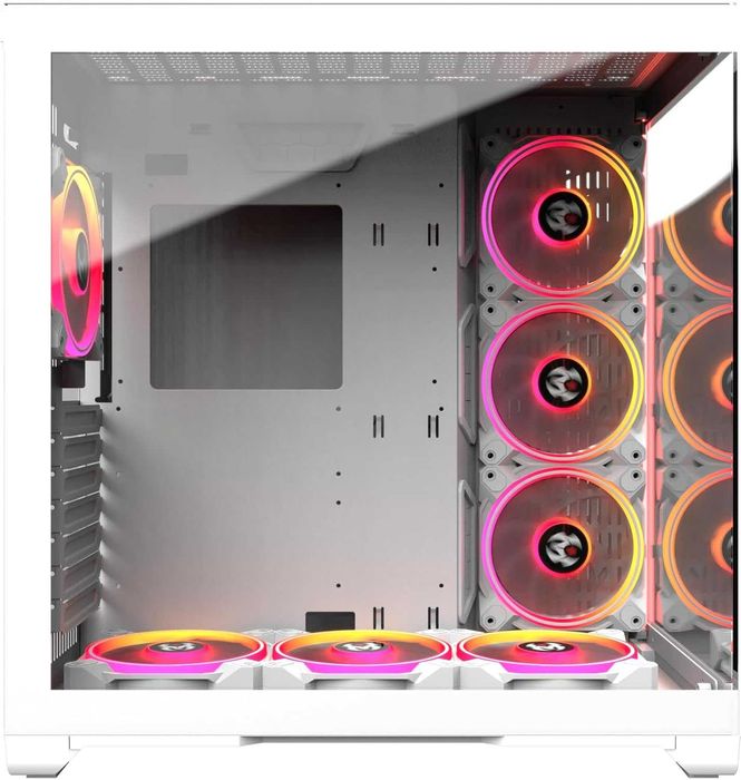 корпус пк M-RED Crystal Sea White  7 rgb кулерів новий