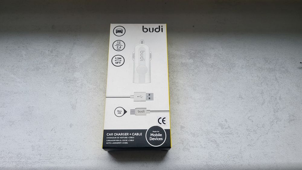Besaus Ładowarka samochodowa + kabel microUSB