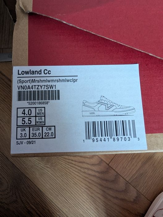 Trampki Vans Lowland CC Marshmallow nowe 35r.