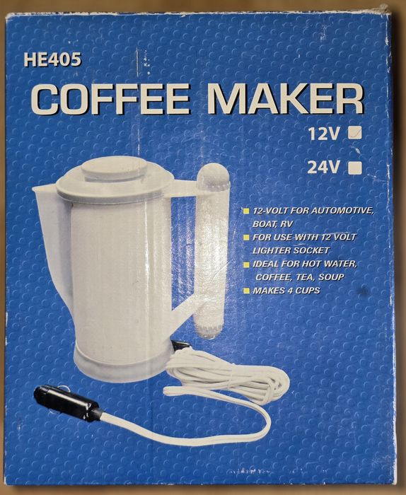 Автомобильный чайник от прикуривателя 12В  0.5Л