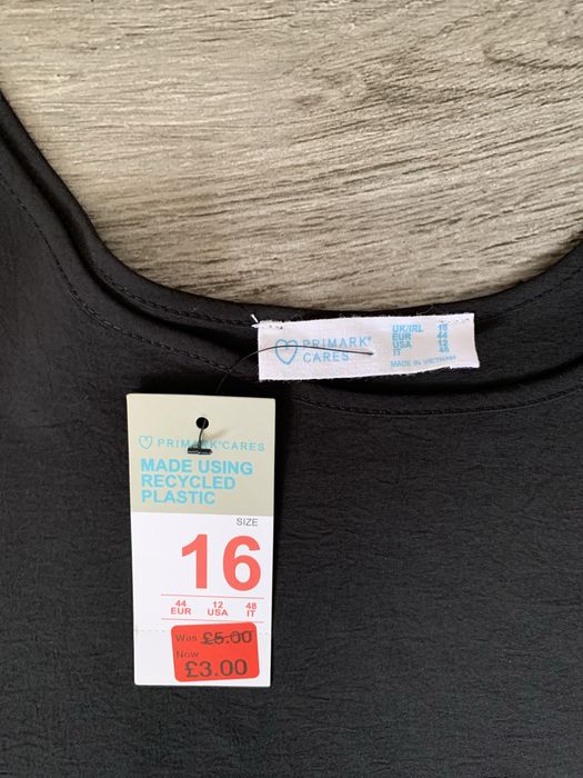 Top czarny krotki nowy XXL Primark