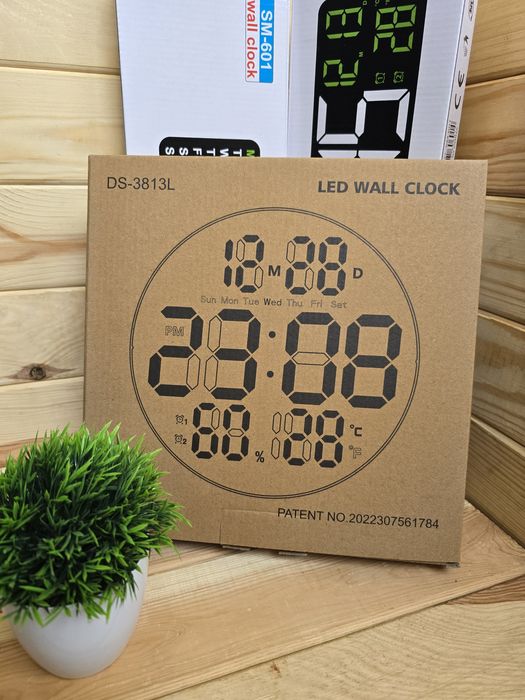 Часы настенные 3813 годинник настільний часи led великі  наcтінні