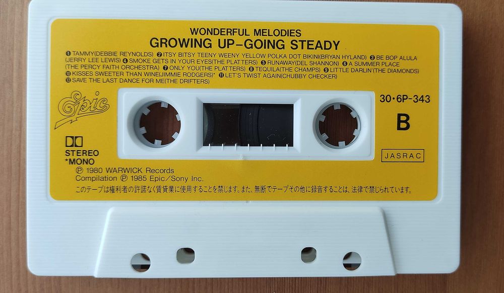 Wonderful Melodies: Growing Up - Going Steady Epic/Sony kaseta