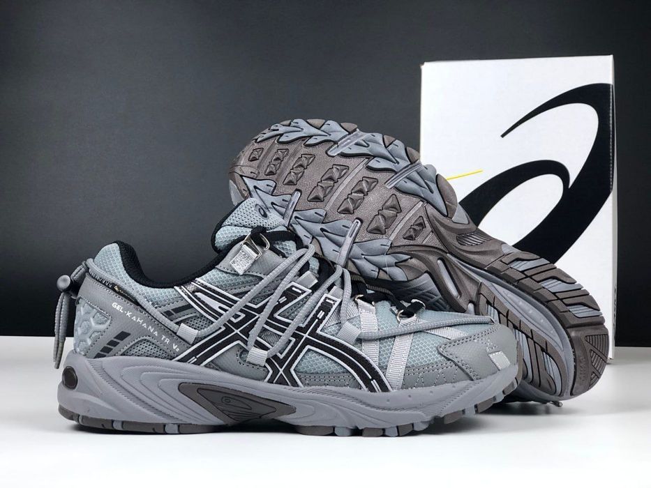Кросівки Asics демісезонніі сірі кроссовки асикс