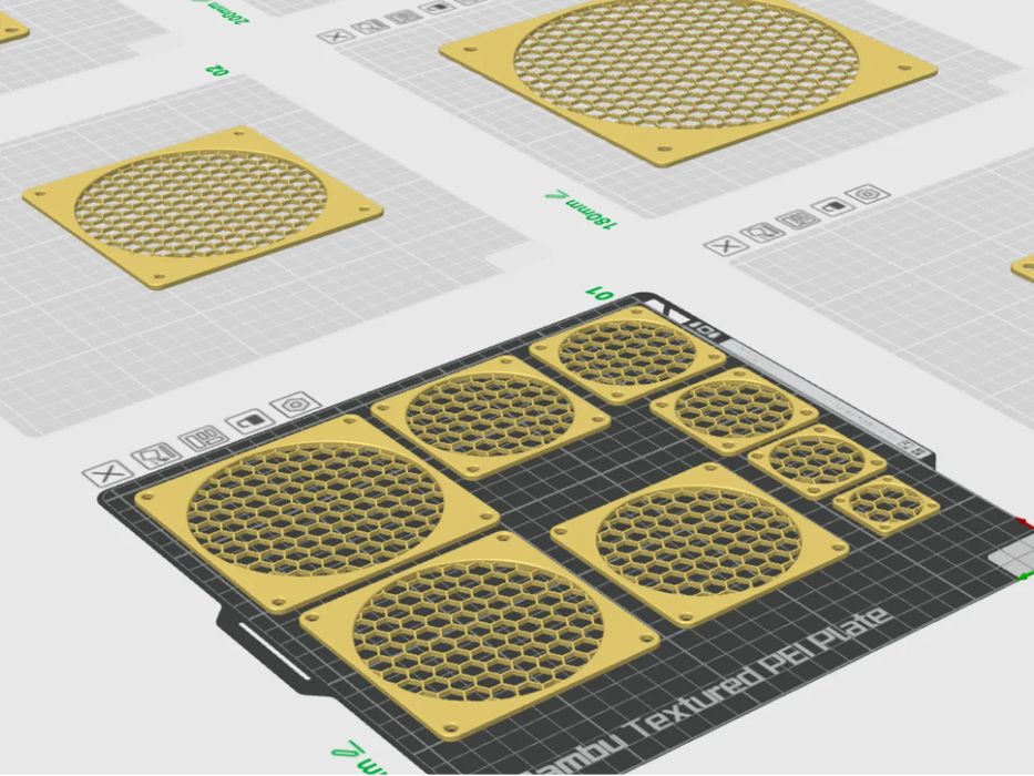 Fan Grilles - All Sizes - High Airflow64751571109891120