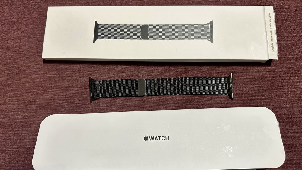 Oryginalna bransoleta mediolańska do Apple Watch - kolor grafitowy