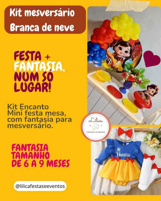 Decoração de festas - FESTA NA MESA E PEGUE E MONTE