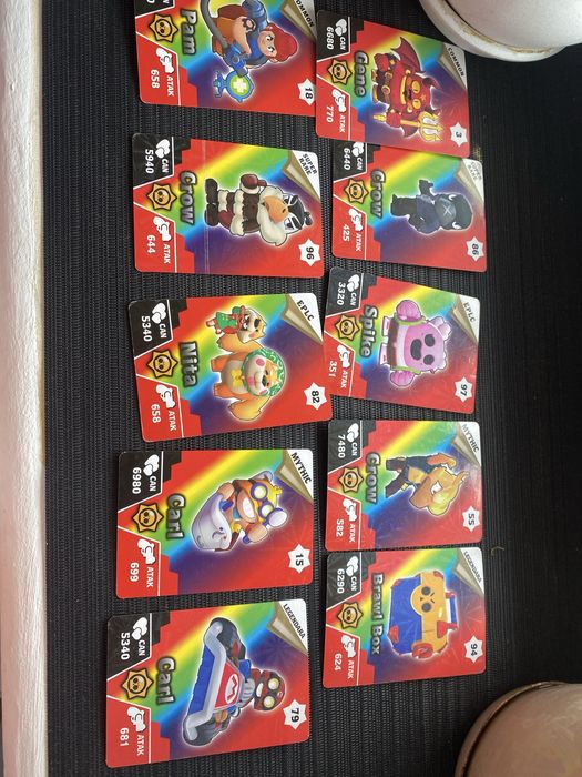 Бравл Старс сет!!! Картки + Брилки!!!