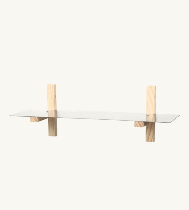 Półki Søstrene Grene 2 sztuki metal + drewno