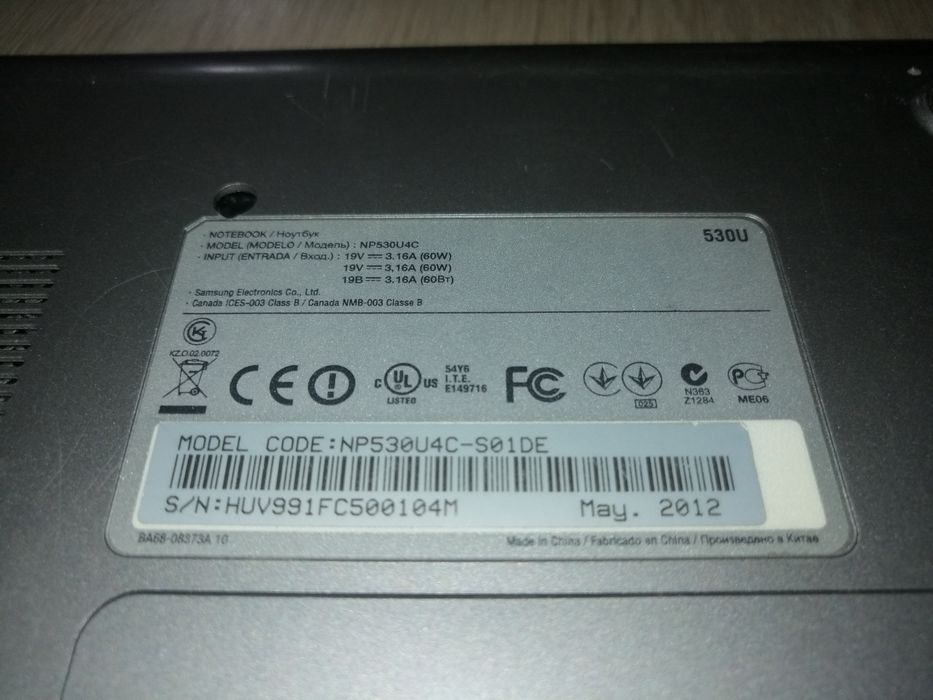 Samsung NP530U4C-S01DE   NA CZĘŚCI