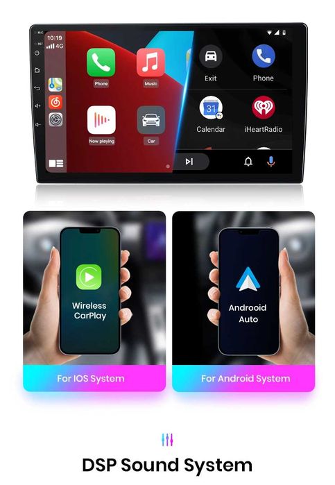 Rádio 10" Skoda Octavia 2 A5 android CARPLAY WIFI GPS 2/32GB NOVO