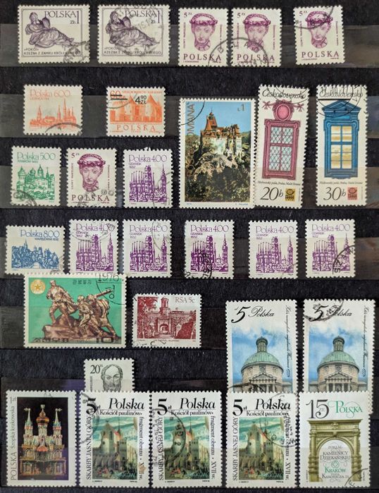 Seria V znaczków pocztowych (107)