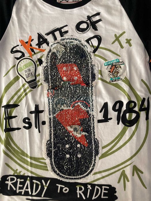 T-shirt  manga comprida Desigual - Tamanho 13 / 14 anos    NOVO