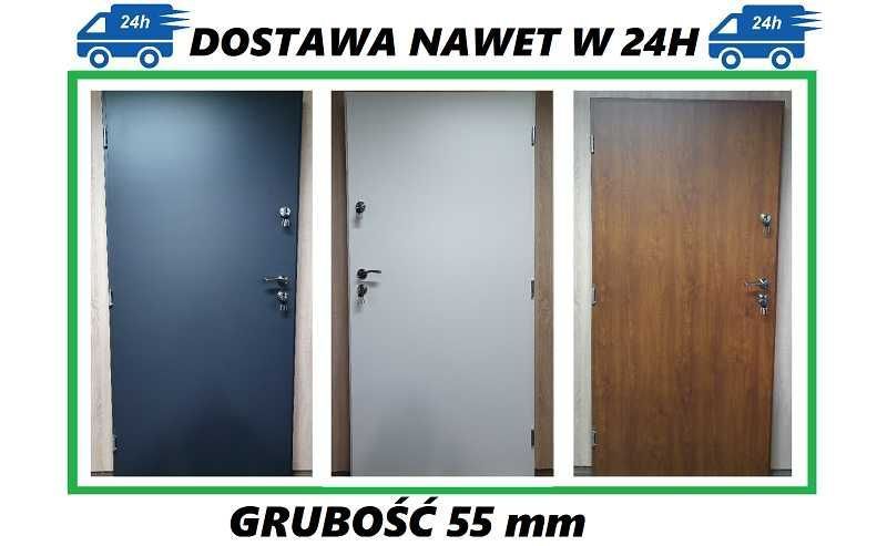 Drzwi stalowe, zewnętrzne Pełne model "ARTE" TANIO SZYBKA DOSTAWA