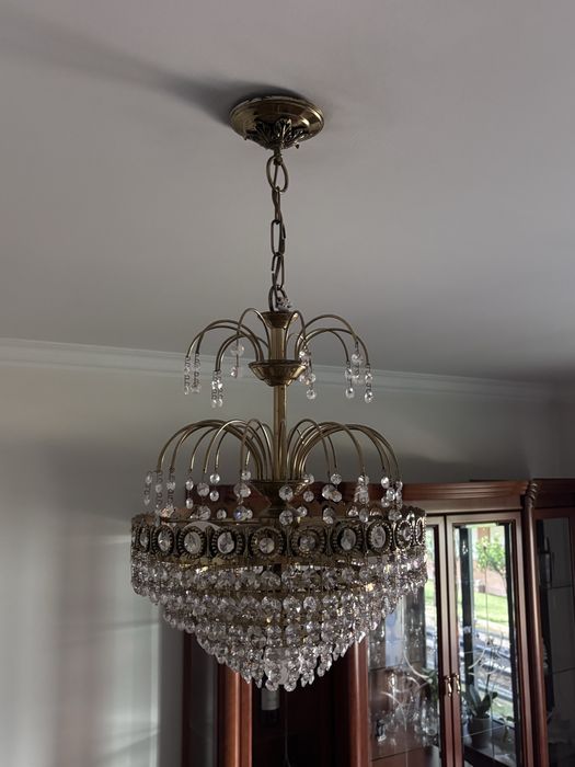 Candeeiros de teto de cristal – conjunto de 3 peças